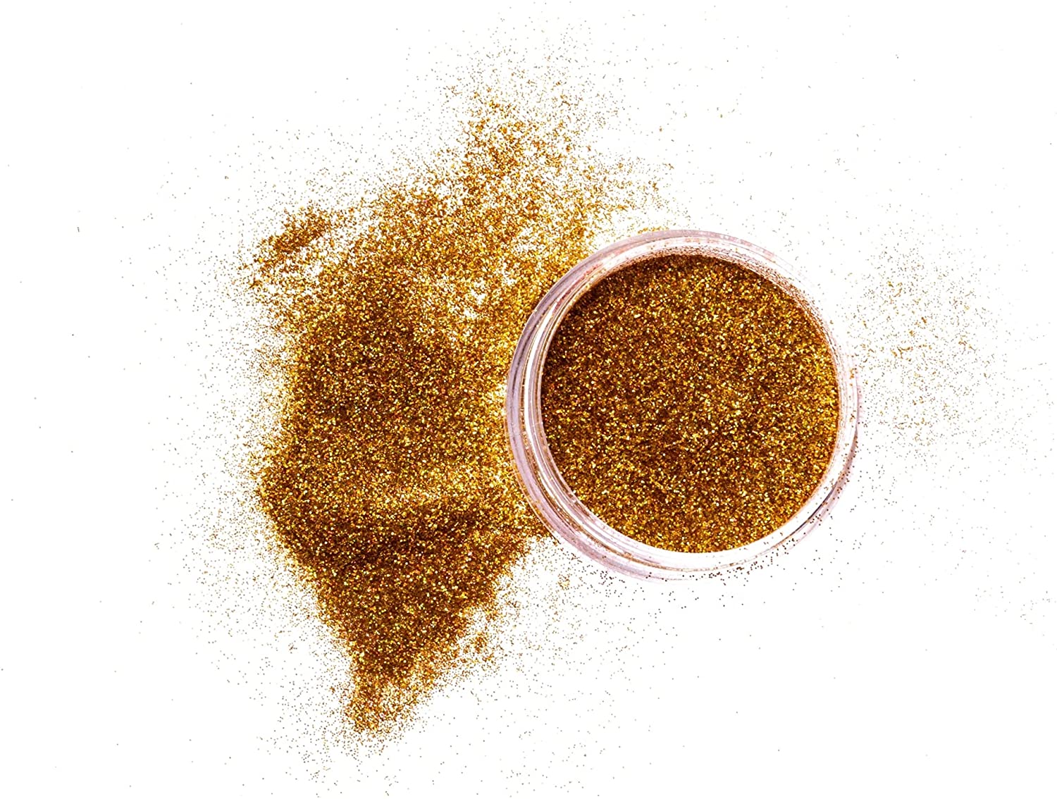 Slice of the Moon | Holographic Gold Glitter Powder, 0.35oz (10g) | for Professional or Personal Use