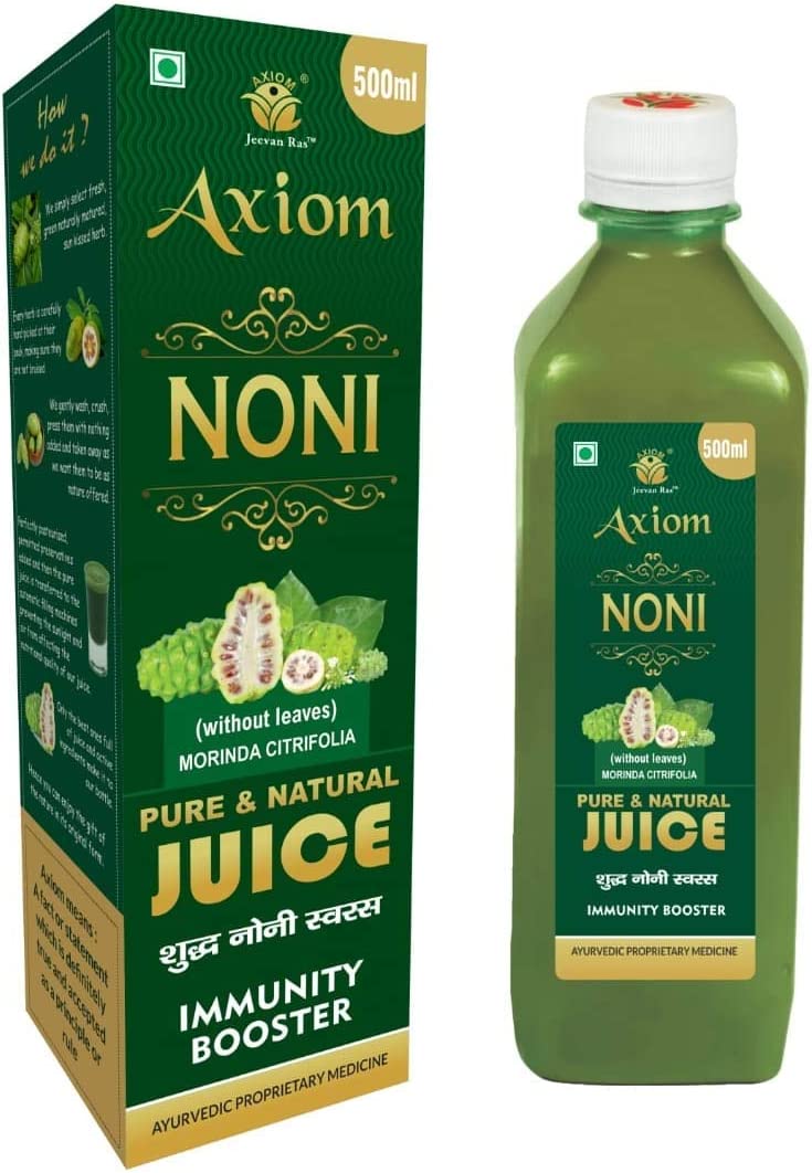 panihari Axiom Ayurveda Noni Juice 500 ml | Immunity Booster | Made with Fresh Noni Fruit | WHO GMP