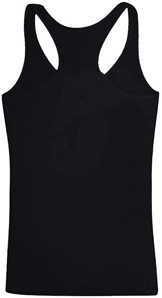 Dosoop Women Graphic Workout Tank Top Summer Casual Loose Fit Crewneck Sleeveless Scoop Neck T-Shirt