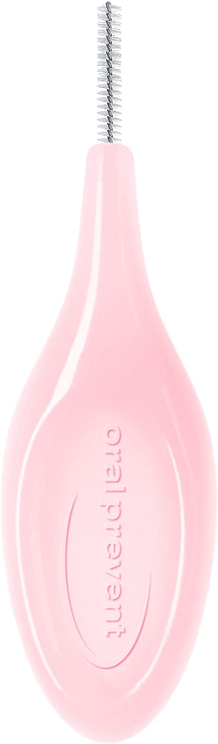Biobased-Plastic (Sugarcane) Smart Grip Interdental Brush pink, wire: 0.40 mm, ISO size 0, 24 Brushe