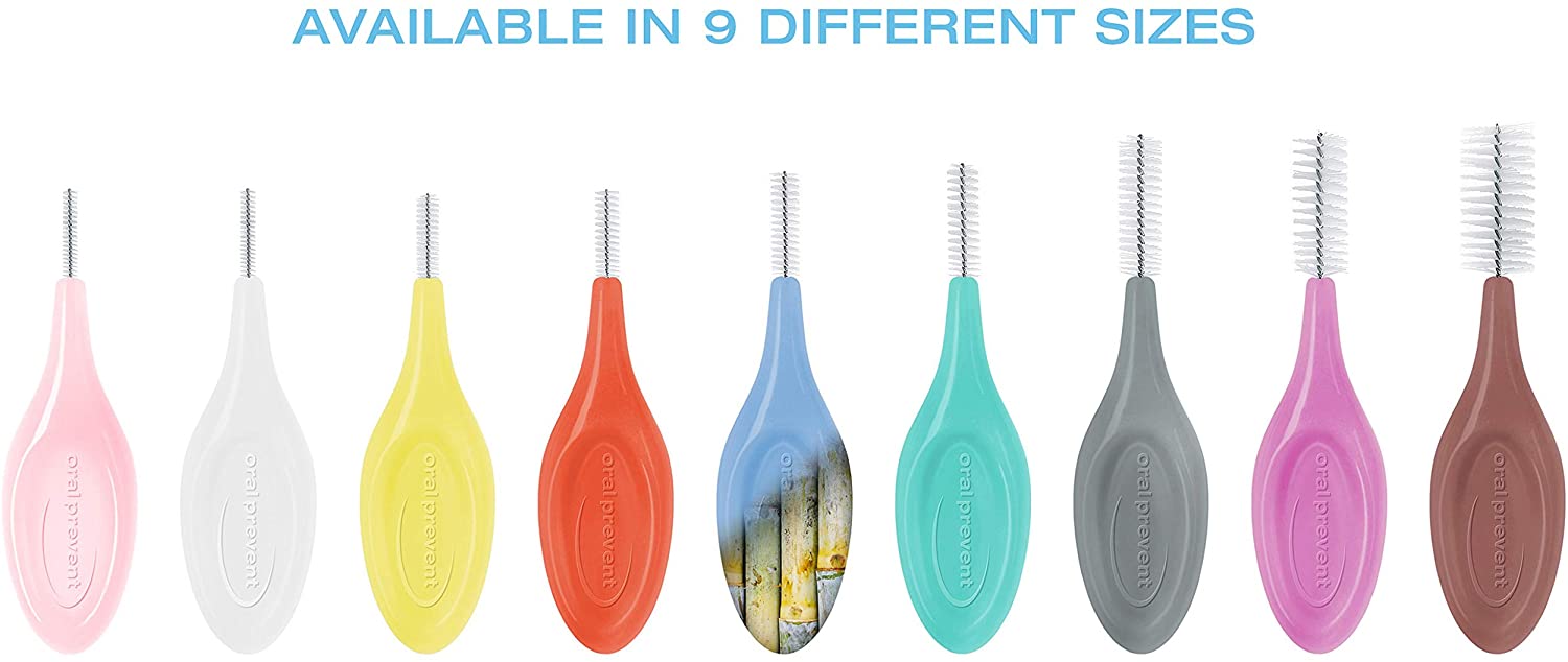 Biobased-Plastic (Sugarcane) Smart Grip Interdental Brush pink, wire: 0.40 mm, ISO size 0, 24 Brushe