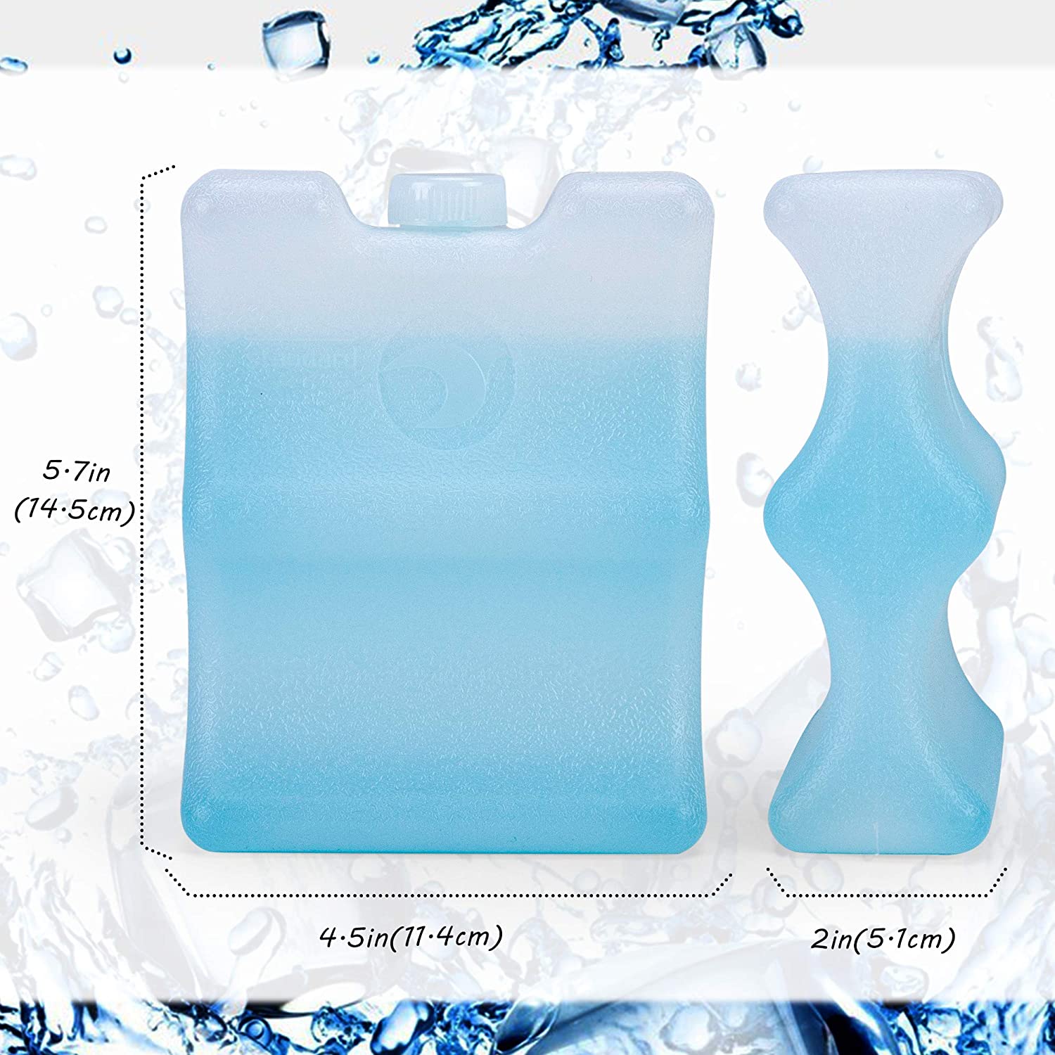CURMIO Bottle Ice Pack for Breastmilk Storage Bag, Reusable Ice Pack for Breastfeeding Working Moms