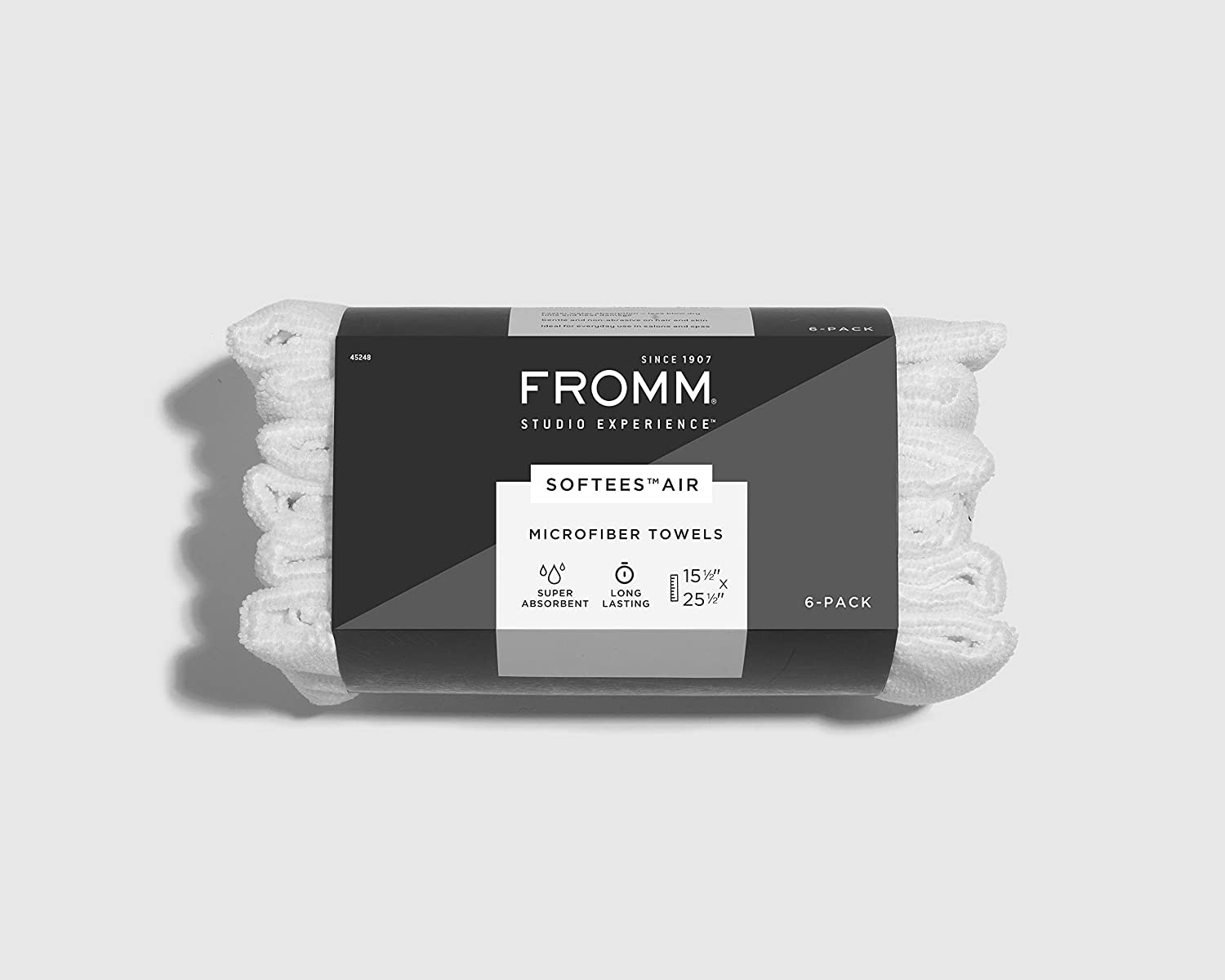 Fromm Softees Air Microfiber Salon Hair Towels - 6 Pack - Fast Drying Towel for Hair, Hands, Face