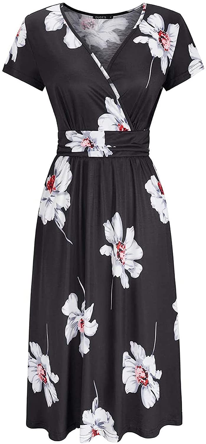 WYTong Women Summer Casual Sleeveless Mini Plain Pleated Tank Vest Dresses Beach Maxi Dress