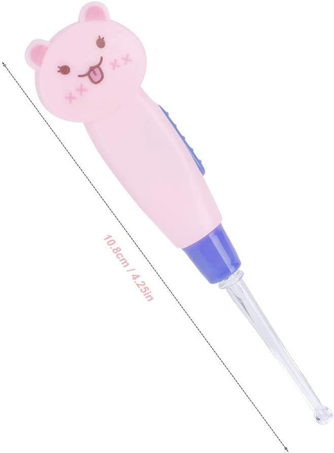 Wosune LED Earpick, Safe Colorful Optional Comfortable Earpick, Cartoon Appearance Toddlers Baby Kid