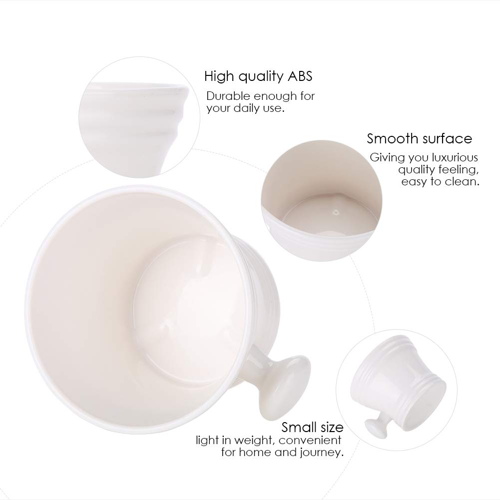 Plastic Shaving Soap Bowl, Foam Shaving Soap Cream Bowl Men Shaving Bowl Soap Cream Bowl with Little