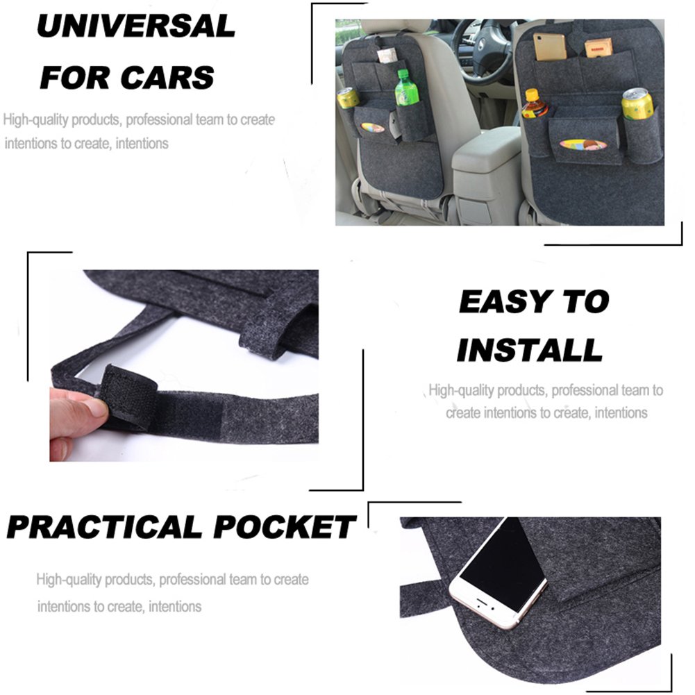 Car Seat Organizer Dofover Auto Car Backseat Organizer Car-Styling Holder Felt Covers Versatile Mult