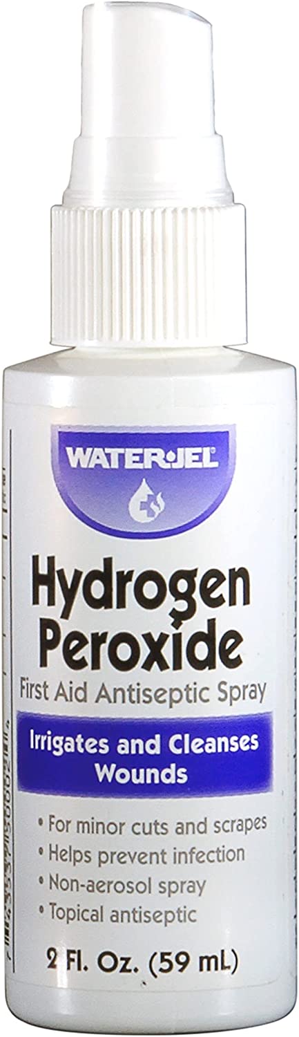 Hydrogen Peroxide Spray, First Aid Cleaning Solution, 2 Ounce, 1 Bottle, MS-60365