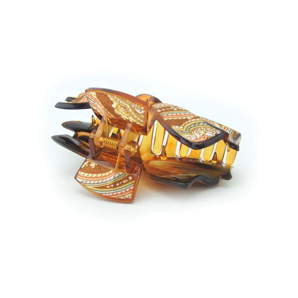 Meilliwish Noble Beautiful Lady Hair Claw Clip(D91)(BowBrown)