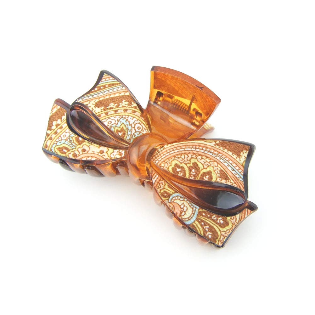 Meilliwish Noble Beautiful Lady Hair Claw Clip(D91)(BowBrown)