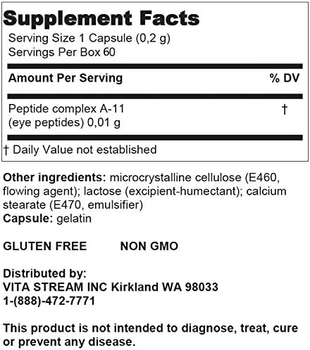 A-11 Visoluten - Retina Peptide Bioregulator 60 Capsules
