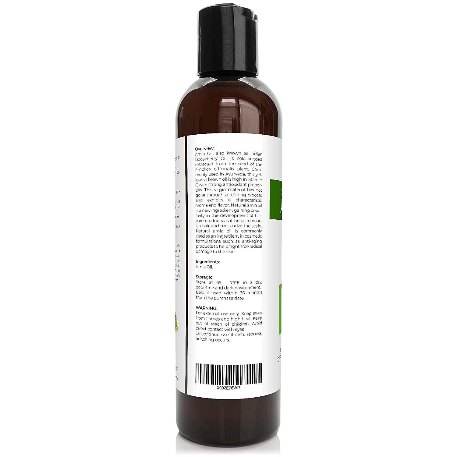 Velona Amla Oil USDA Certified Organic - 8 oz | 100% Pure and Natural Carrier Oil | Extra Virgin, Un