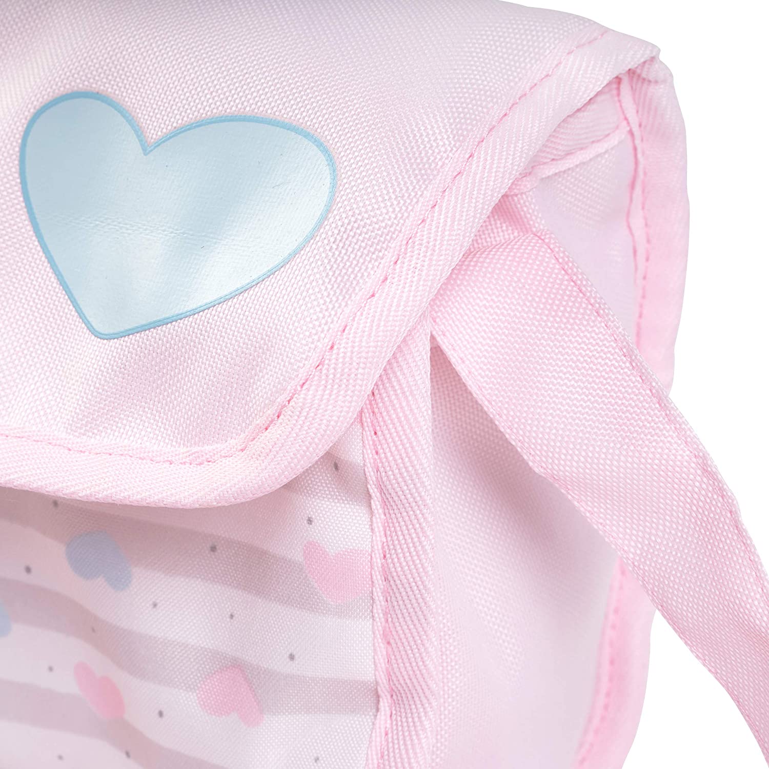 Adora Baby Doll Diaper Bag In Classic Pastel Pink, Diapers Fit 13 Inch Dolls