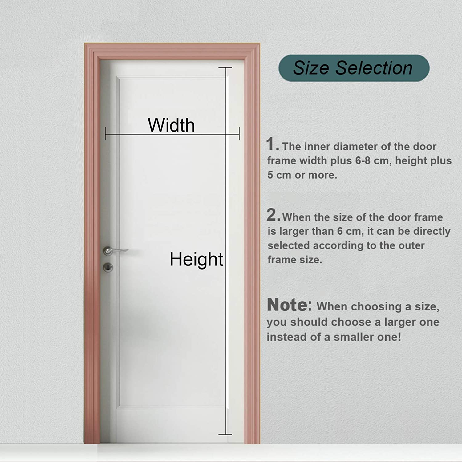 GOUER Mosquito Door Screen, 105x200cm Keep Bugs Out Insect Mosquito Door Screen with Magic Tape, for