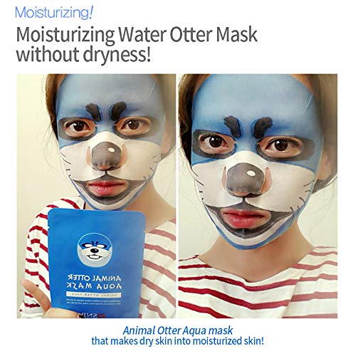 SNP - Animal Otter Aqua Korean Face Sheet Mask - Maximium Hydration & Protection for All Dry Skin Ty
