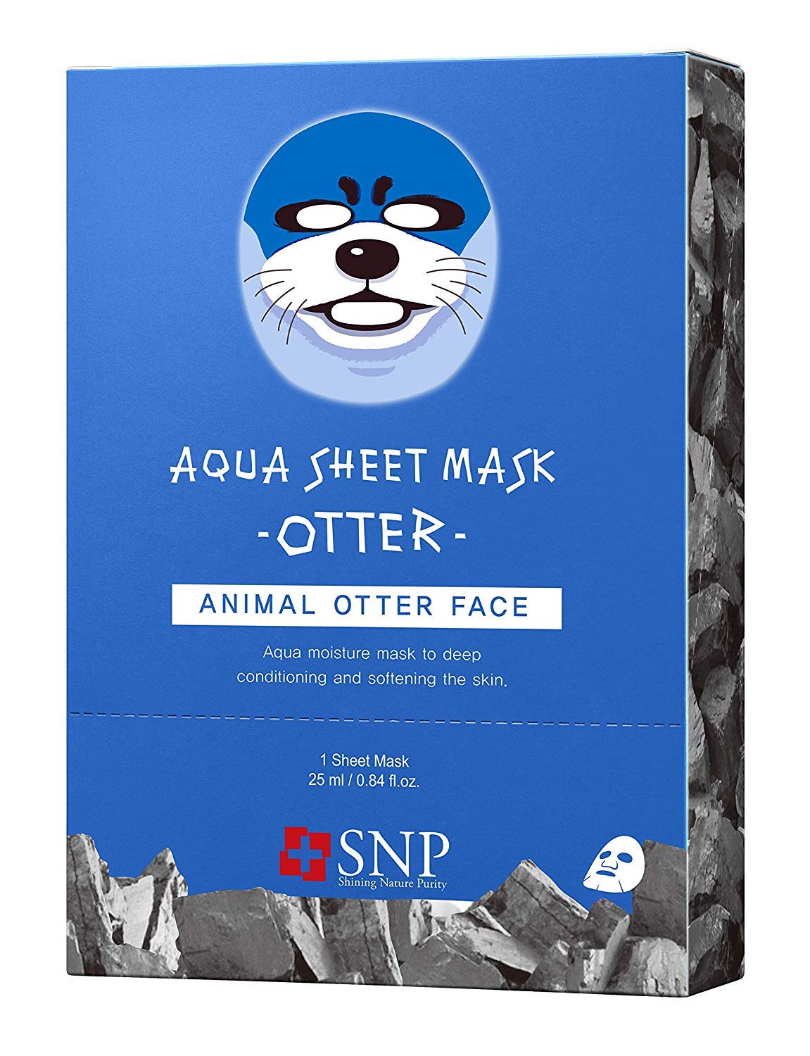 SNP - Animal Otter Aqua Korean Face Sheet Mask - Maximium Hydration & Protection for All Dry Skin Ty