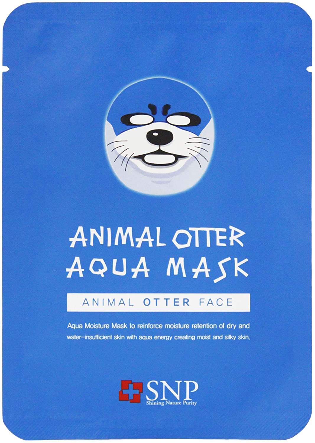 SNP - Animal Otter Aqua Korean Face Sheet Mask - Maximium Hydration & Protection for All Dry Skin Ty