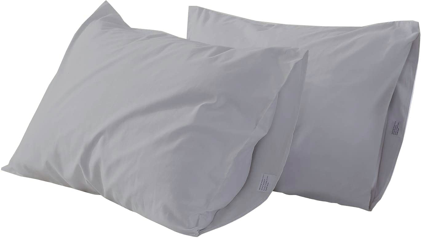 whitecottonworld Pillowcase Set of 2 King/Cal-King 20x40 Inch 600-TC Sateen Weave Pure Egyptian Cott