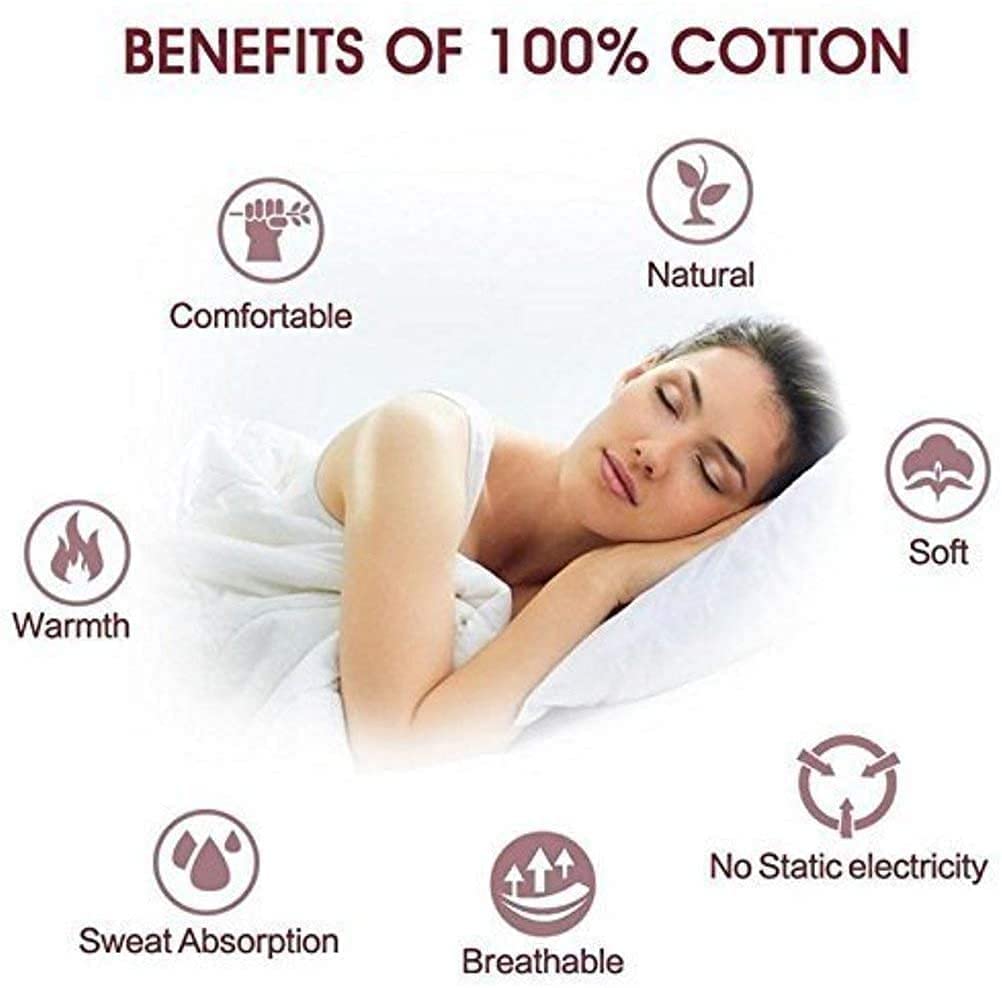 whitecottonworld Pillowcase Set of 2 King/Cal-King 20x40 Inch 600-TC Sateen Weave Pure Egyptian Cott