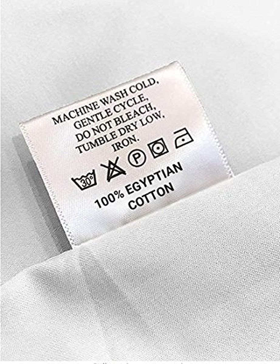 whitecottonworld Pillowcase Set of 2 King/Cal-King 20x40 Inch 600-TC Sateen Weave Pure Egyptian Cott