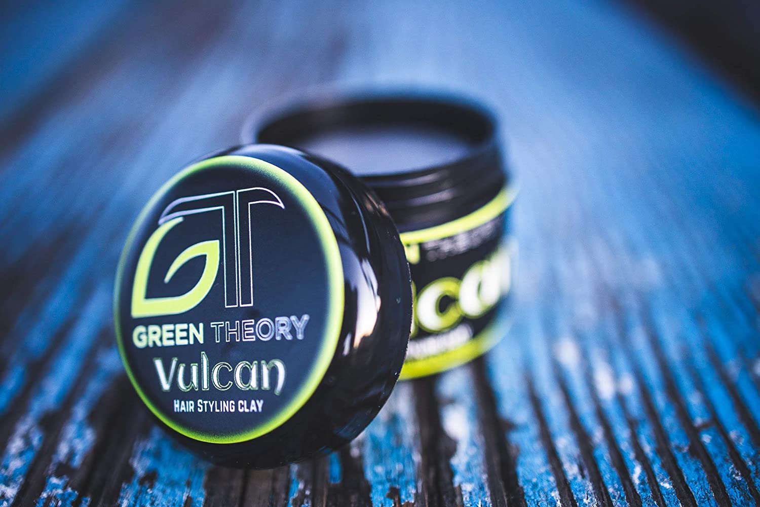 Vulcan Natural Hair Styling Clay - By Green Theory | 6 Ingredients | High Hold, Matte Finish | Mens