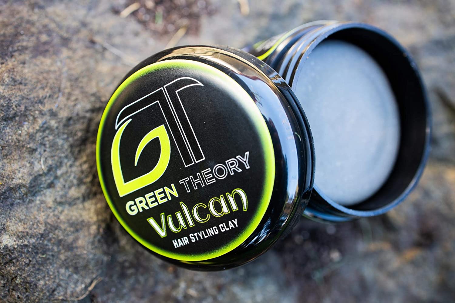 Vulcan Natural Hair Styling Clay - By Green Theory | 6 Ingredients | High Hold, Matte Finish | Mens