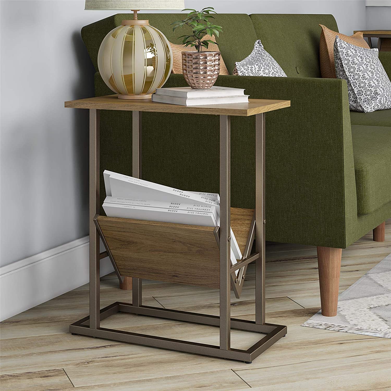 Novogratz Regal, Walnut End Table