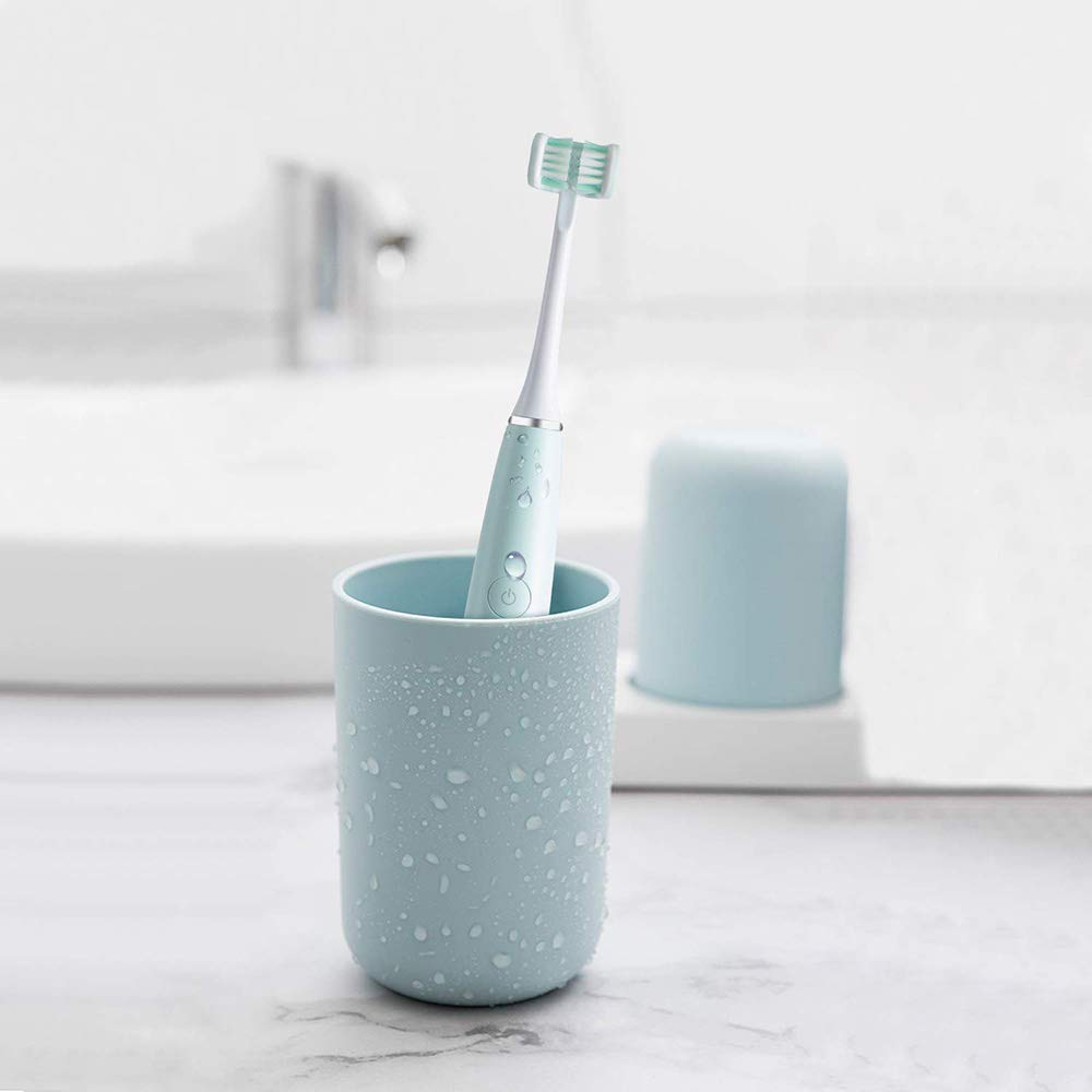 Ruimin Rechargeable Electric Toothbrush Battery Operated Toothbrush IPX7 Waterproof U-shaped Comfort