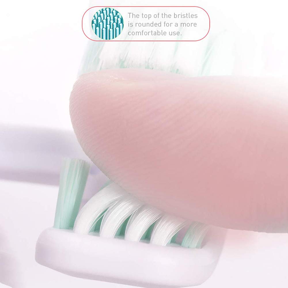 Ruimin Rechargeable Electric Toothbrush Battery Operated Toothbrush IPX7 Waterproof U-shaped Comfort