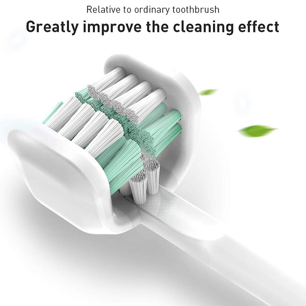Ruimin Rechargeable Electric Toothbrush Battery Operated Toothbrush IPX7 Waterproof U-shaped Comfort