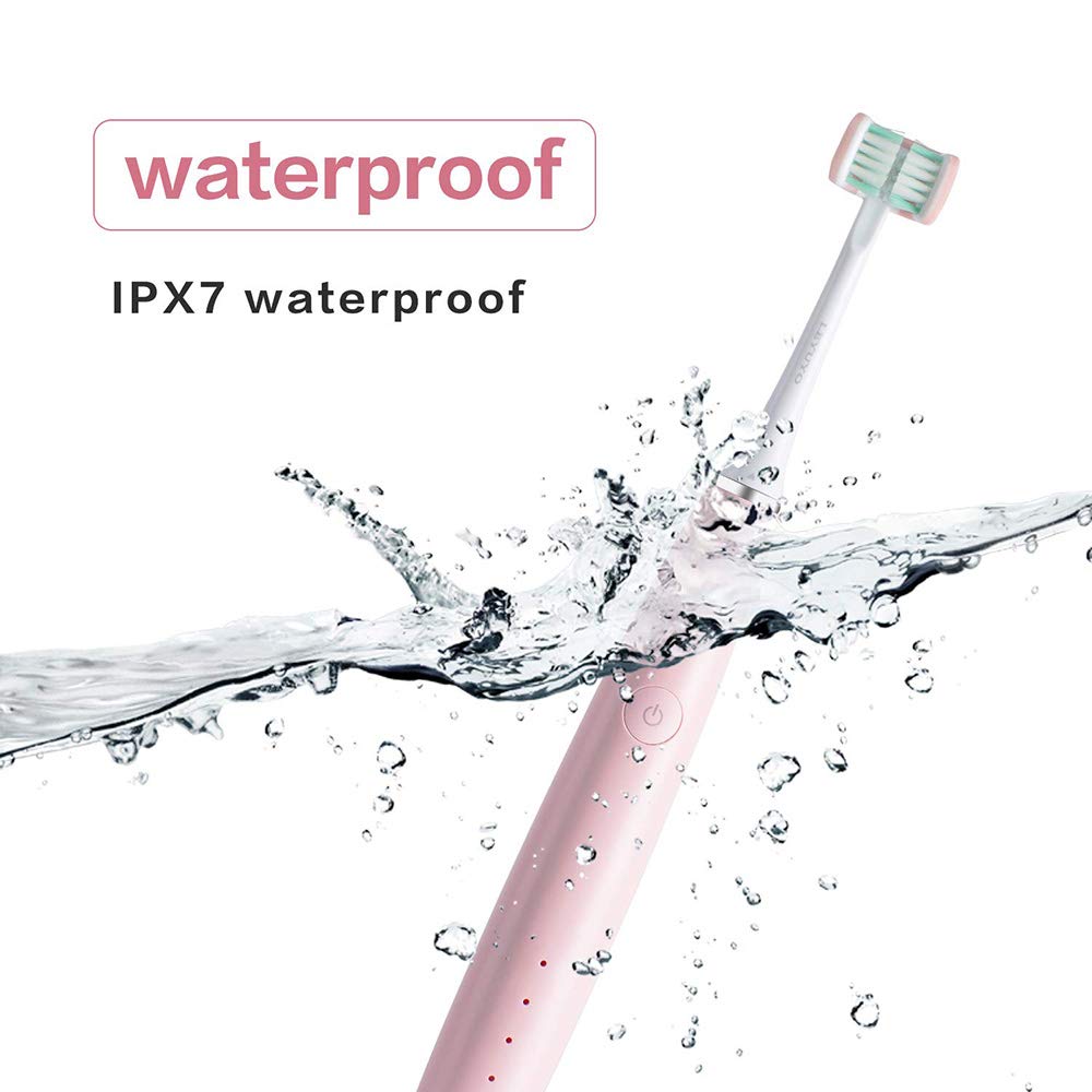 Ruimin Rechargeable Electric Toothbrush Battery Operated Toothbrush IPX7 Waterproof U-shaped Comfort