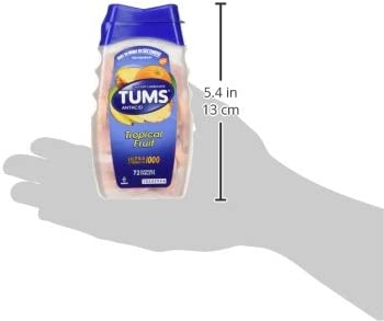 TUMS Tropical Fruit Ultra, 72 Count, Pack of 6