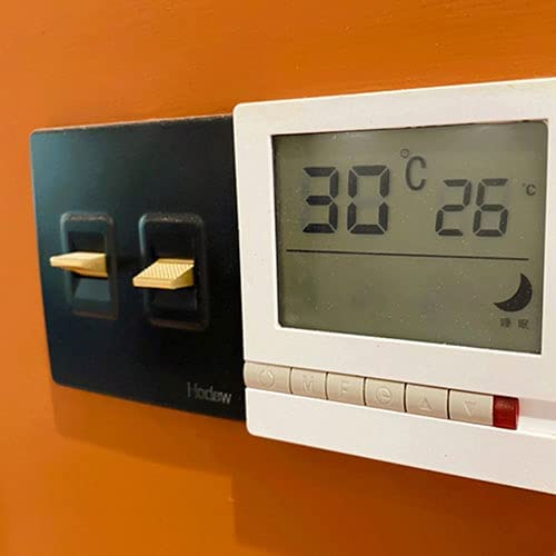 Modeen 86 Type Panel Retro Wall Lamp Toggle Switch 1-4 Gang 2 Way Toggle Switch Black Retro Switch P