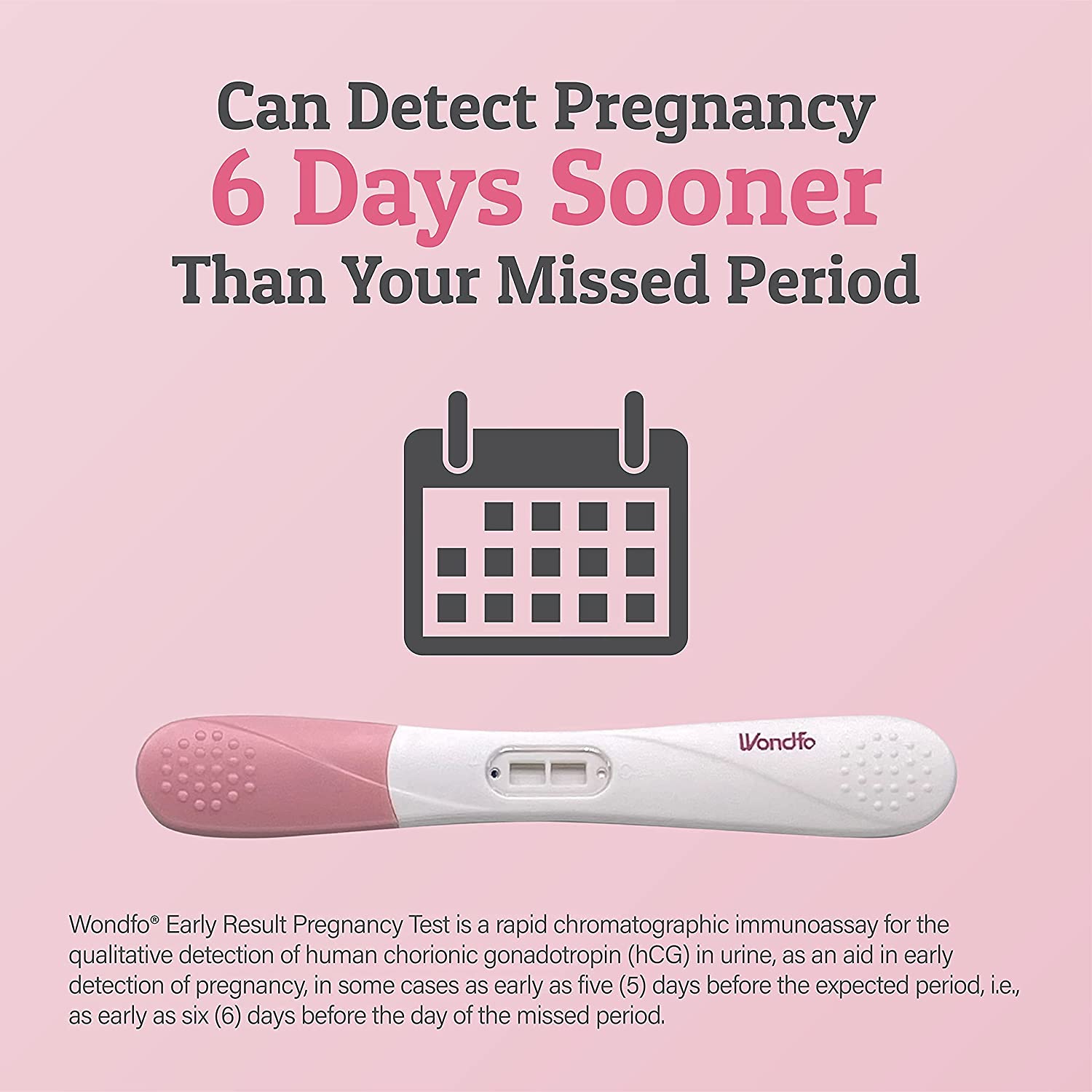 Wondfo Pregnancy Test Early Result 5 Pack - Extra Sensitive HCG Urine Midstream Test 10 MIU - Detect