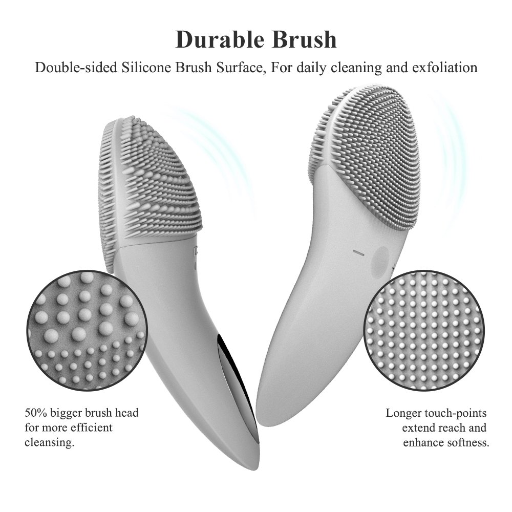 TOUCHBeauty Silicone Facial Cleansing Brush Sonic Face Brush Complete Facial Exfoliating Brush Spa S