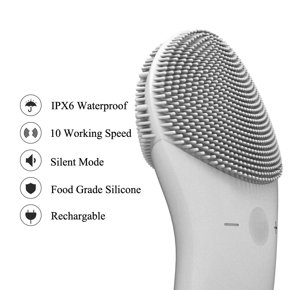 TOUCHBeauty Silicone Facial Cleansing Brush Sonic Face Brush Complete Facial Exfoliating Brush Spa S