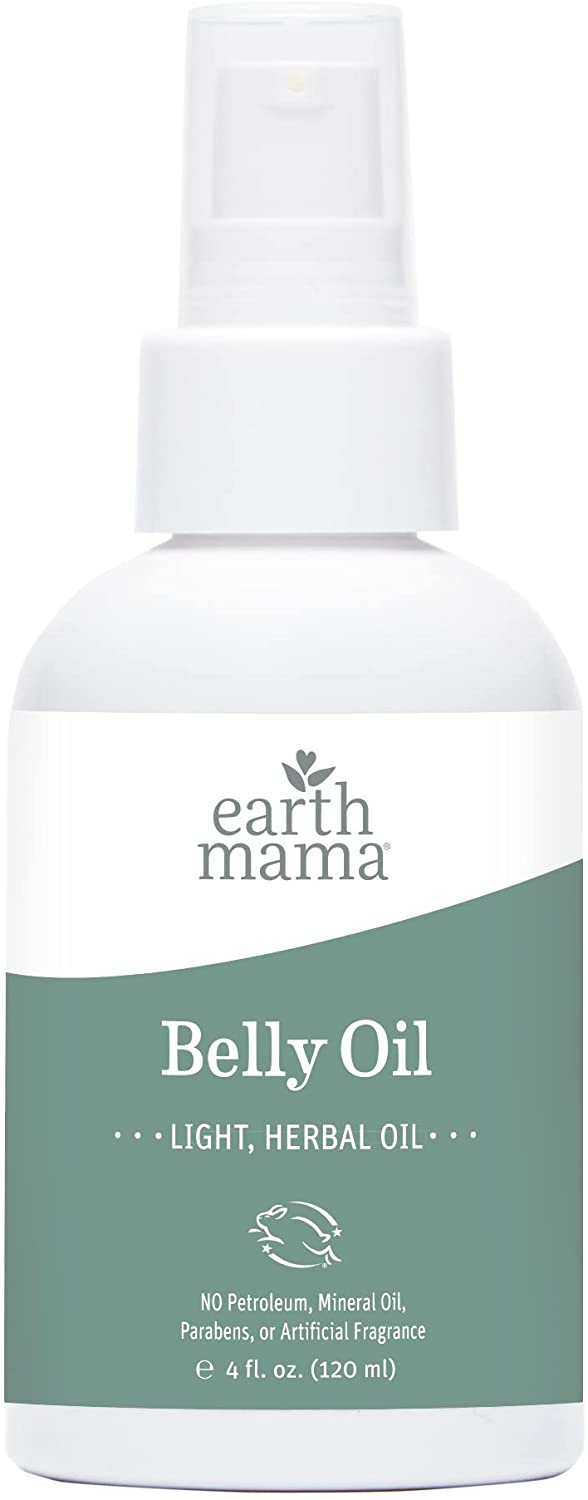 Belly Oil by Earth Mama | to Safely Moisturize and Promote Skin