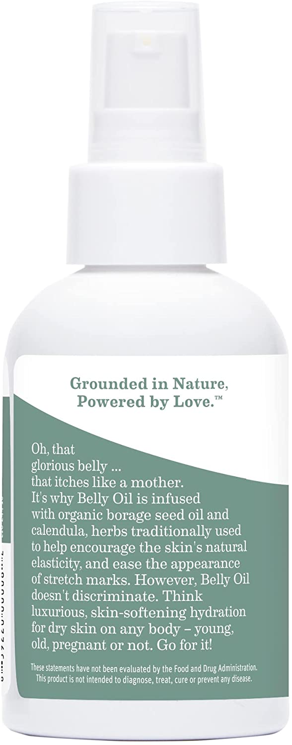 Belly Oil by Earth Mama | to Safely Moisturize and Promote Skin