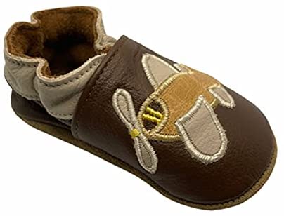 Baby Boy Leather Shoes - Soft Sole…