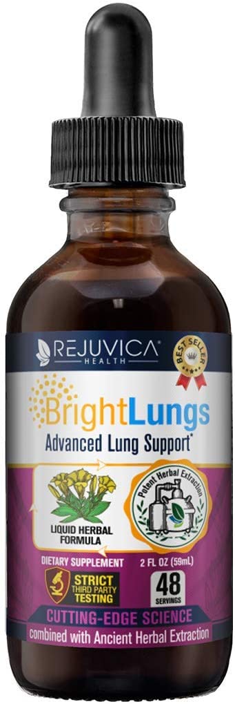 Bright Lungs - Advanced Lung Support Supplement - Liquid Delivery for Better Absorption - Grindelia,