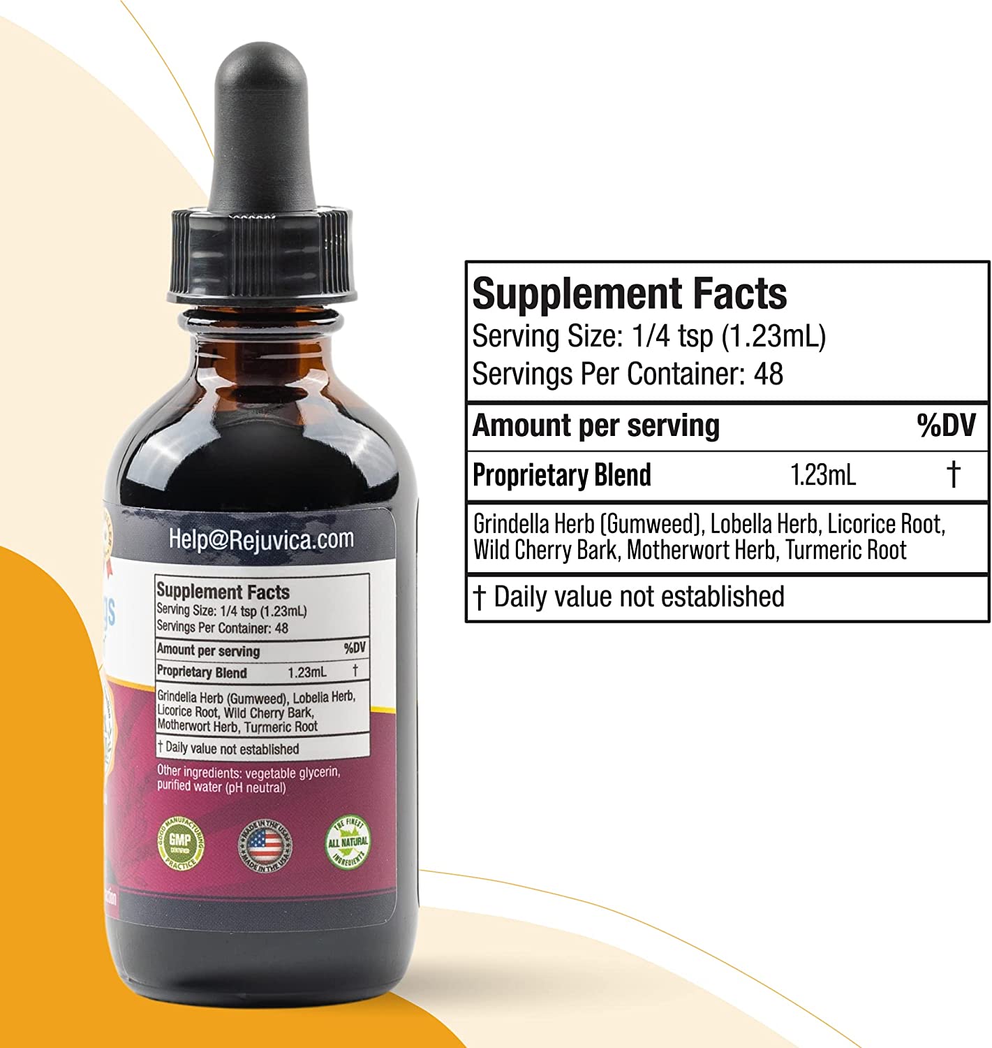 Bright Lungs - Advanced Lung Support Supplement - Liquid Delivery for Better Absorption - Grindelia,