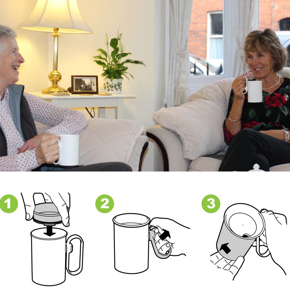 NRS Hand Steady Mug with Easy Drinking Cup Aid by NRS Healthcare by NRS Healthcare