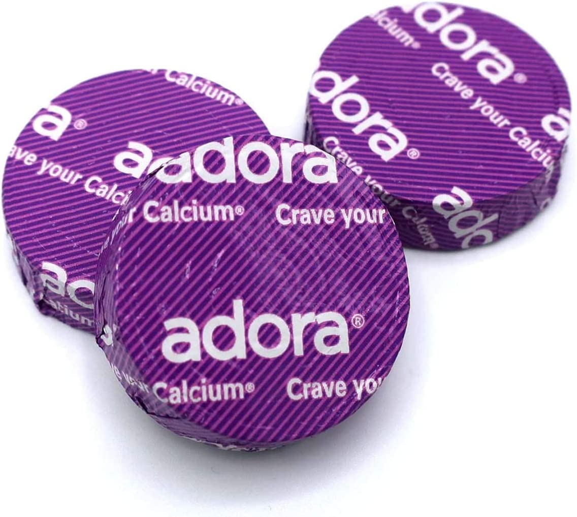 Adora Calcium Supplement Dark Chocolate, 30 ct (Pack of 6)
