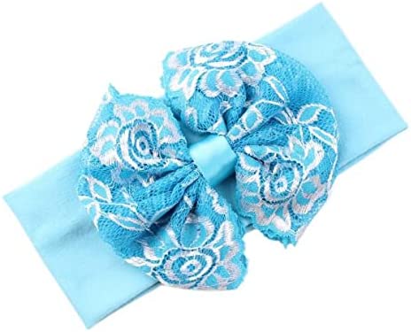 Stopdita Baby Unisex Accessories Headband Lace Baby Knot Hair Baby Care Box (Blue,Purple,White,HotPi