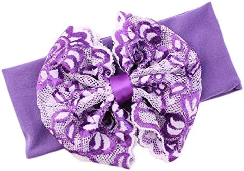 Stopdita Baby Unisex Accessories Headband Lace Baby Knot Hair Baby Care Box (Blue,Purple,White,HotPi