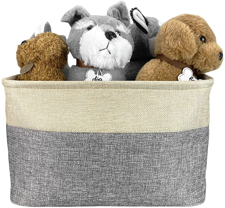MALIHONG Personalized Foldable Storage Basket with Cute Dog French Bulldog Collapsible Sturdy Fabric
