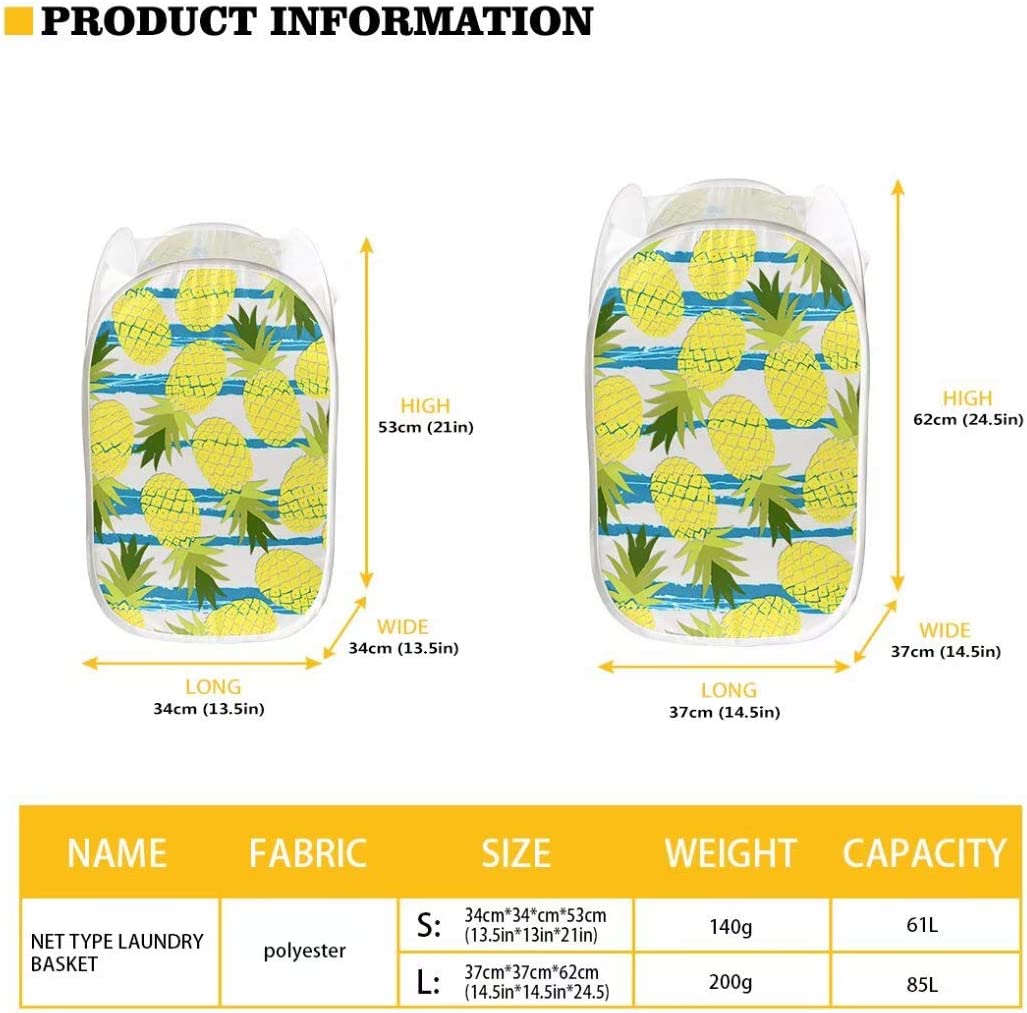 GOSTONG Shine Mermaid Print Collapsible Pop up Laundry Hamper Bin to Storage Dirty Clothes Basket