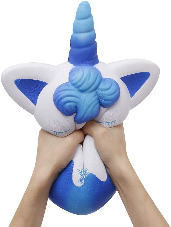 Anboor 13 Inches Squishies Jumbo Unicorn Donut Kawaii Soft Slow Rising Scented Giant Doughnut Squish