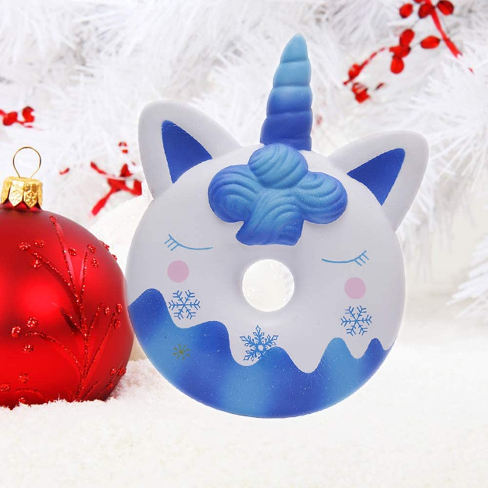 Anboor 13 Inches Squishies Jumbo Unicorn Donut Kawaii Soft Slow Rising Scented Giant Doughnut Squish