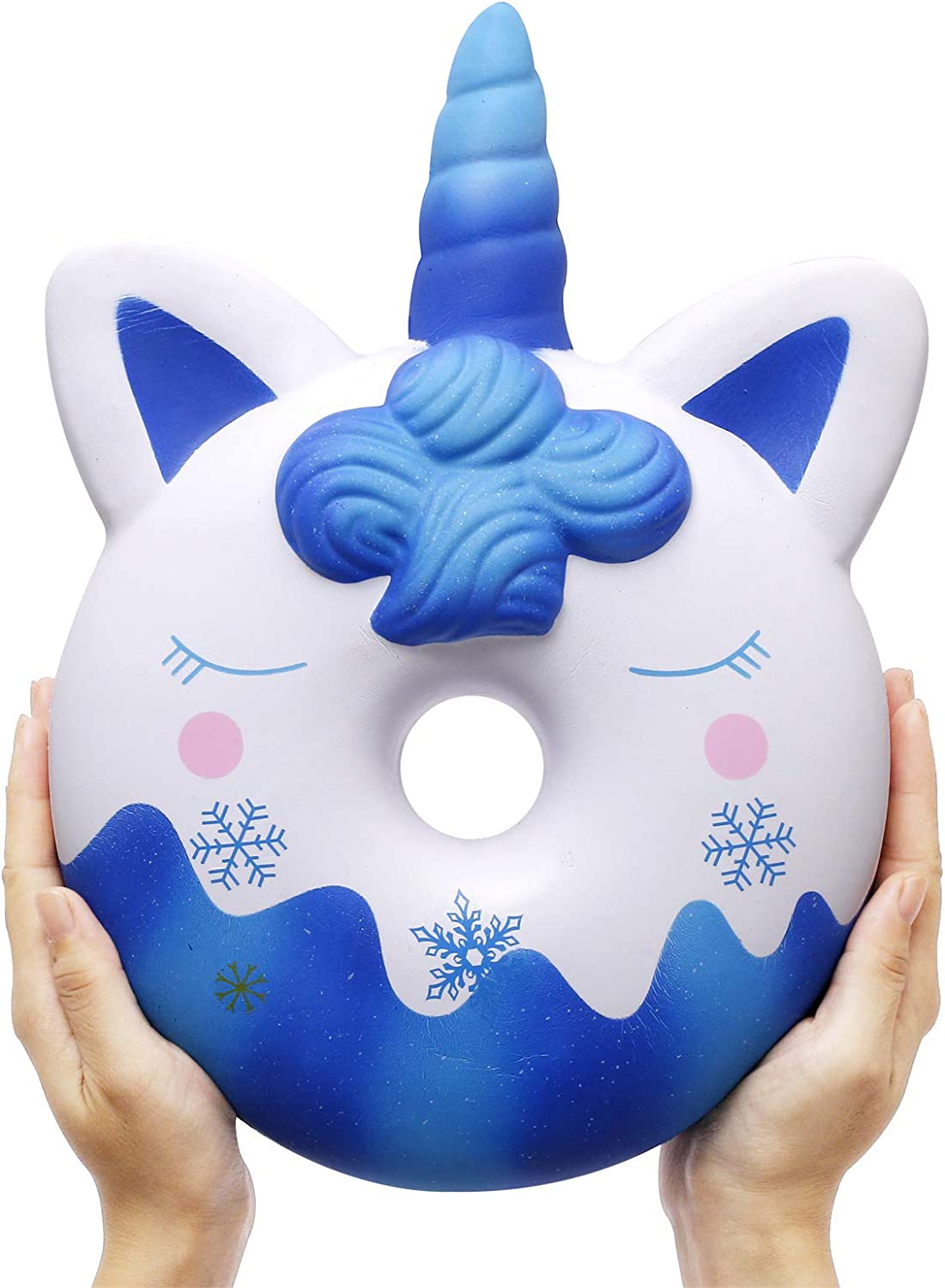 Anboor 13 Inches Squishies Jumbo Unicorn Donut Kawaii Soft Slow Rising Scented Giant Doughnut Squish